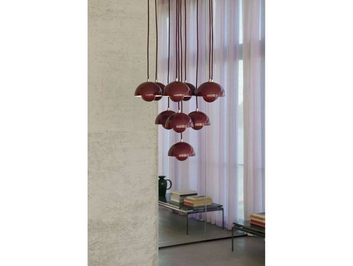 Flowerpot VP10 Kronleuchter Ø53 chrom - &Tradition - Wohnzimmer - Modern - Metall - Mehrflammig
