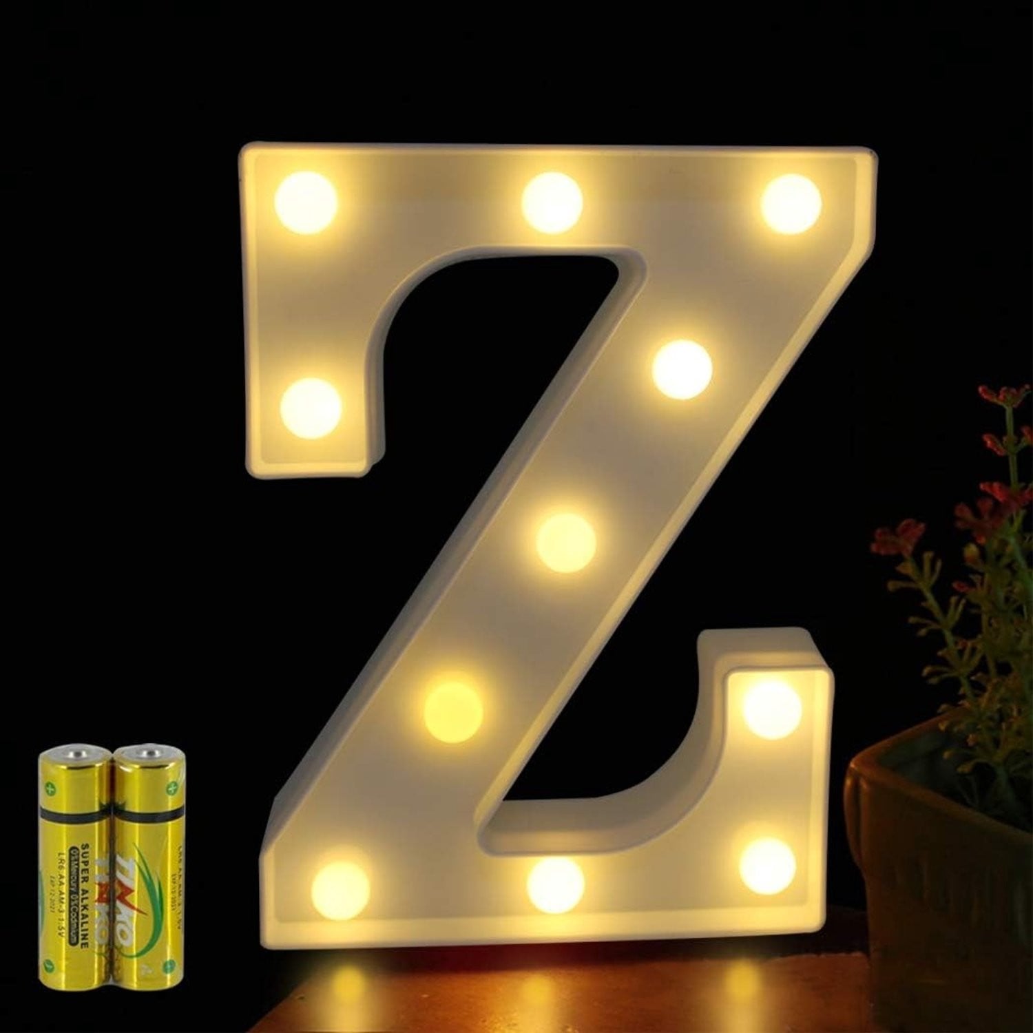 Verlichte Alphabet LED Letter Nachtlamp voor Kinderkamers en Decoratie