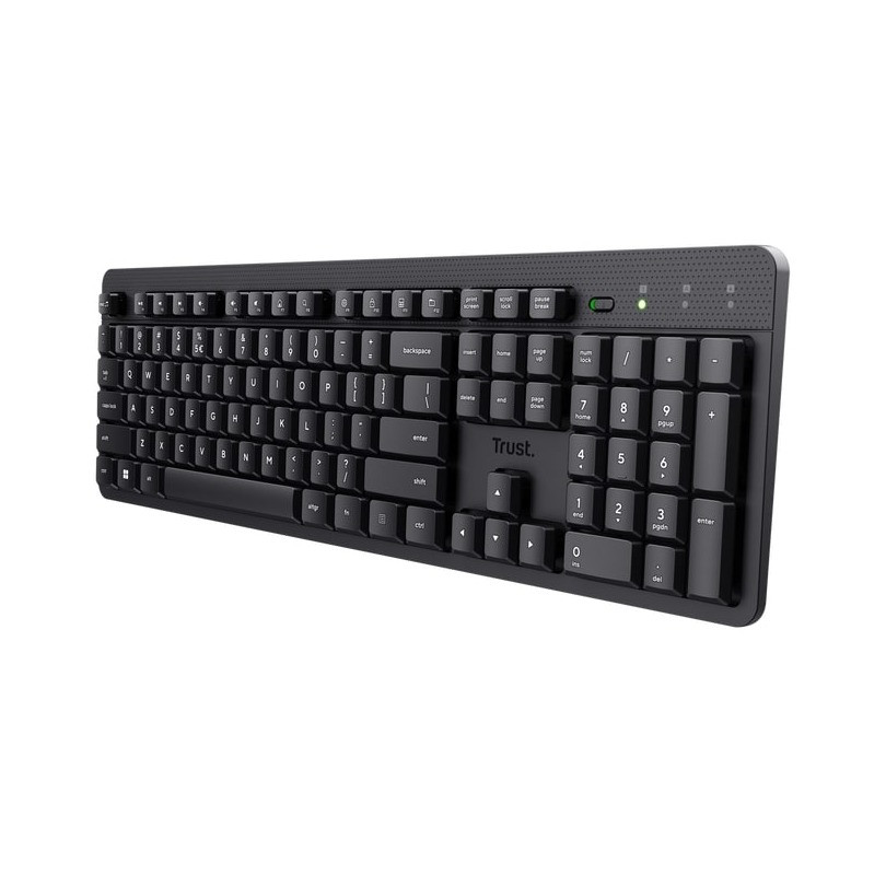 Trust Ody II Draadloos Toetsenbord met Membraantoetsen en QWERTY-indeling, Zwart