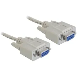 DeLOCK Seriell Kabel RS-232 D-Sub 9 Buchse zu Buchse 1,8 m Nullmodem