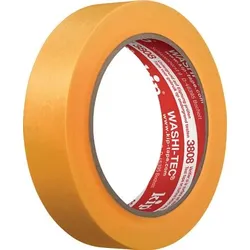 KIP Abdeckband 3808 WASHI-TEC Premium Goldkrepp glatt gelb 50 m x 18 mm Rolle - 3808-18