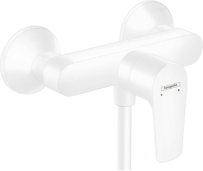 Hansgrohe Talis E Brause-Einhebelmischer 71760700 Aufputz, mattweiß