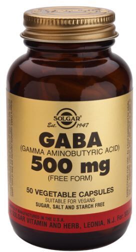Solgar Gaba 500 mg Vegetable Capsules