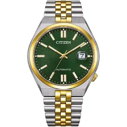 Citizen NK0024-54X Herren-Armbanduhr Automatik Tsuyosa 60 Bicolor/Grün