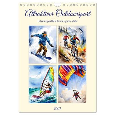 Attraktiver Outdoorsport (Wandkalender 2027 DIN A4 hoch), CALVENDO Monatskalender