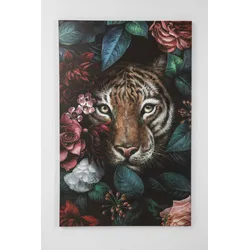 Bild TIGER IN FLOWER (BH 90x140 cm) - BH 90x140 cm