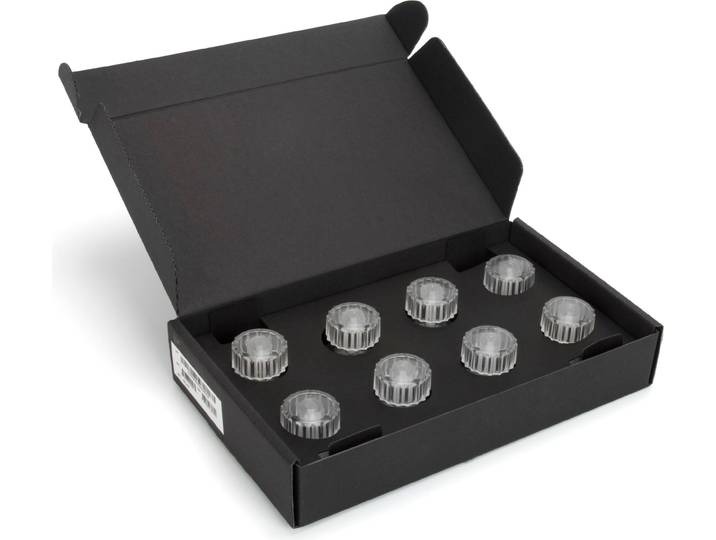 Kit de ventouses EcoFlow\, pour panneaux solaires\, 8 pièces\, supports transparents pour surfaces lisses\, 8 pièces.
