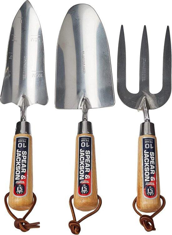 Neverbend 3-delige RVS-geschenkset in zilver en hout