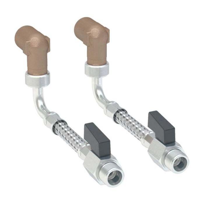 Geberit Wasseranschlussset 131078001 unten, für Bidet, 101cm, zu Sanitärmodul Monolith