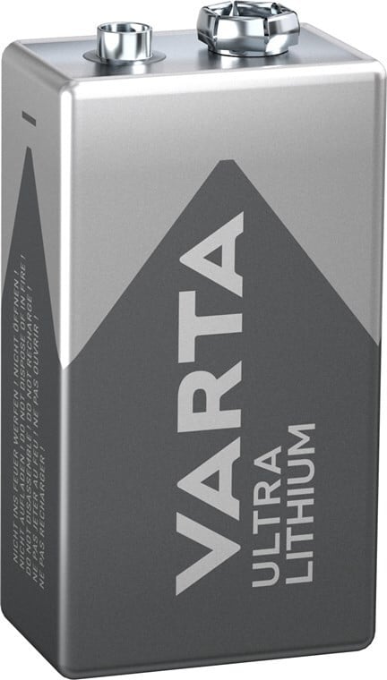 Varta 49596 Ultra Lithium 6F22/9V blokbatterij, 10 stuks
