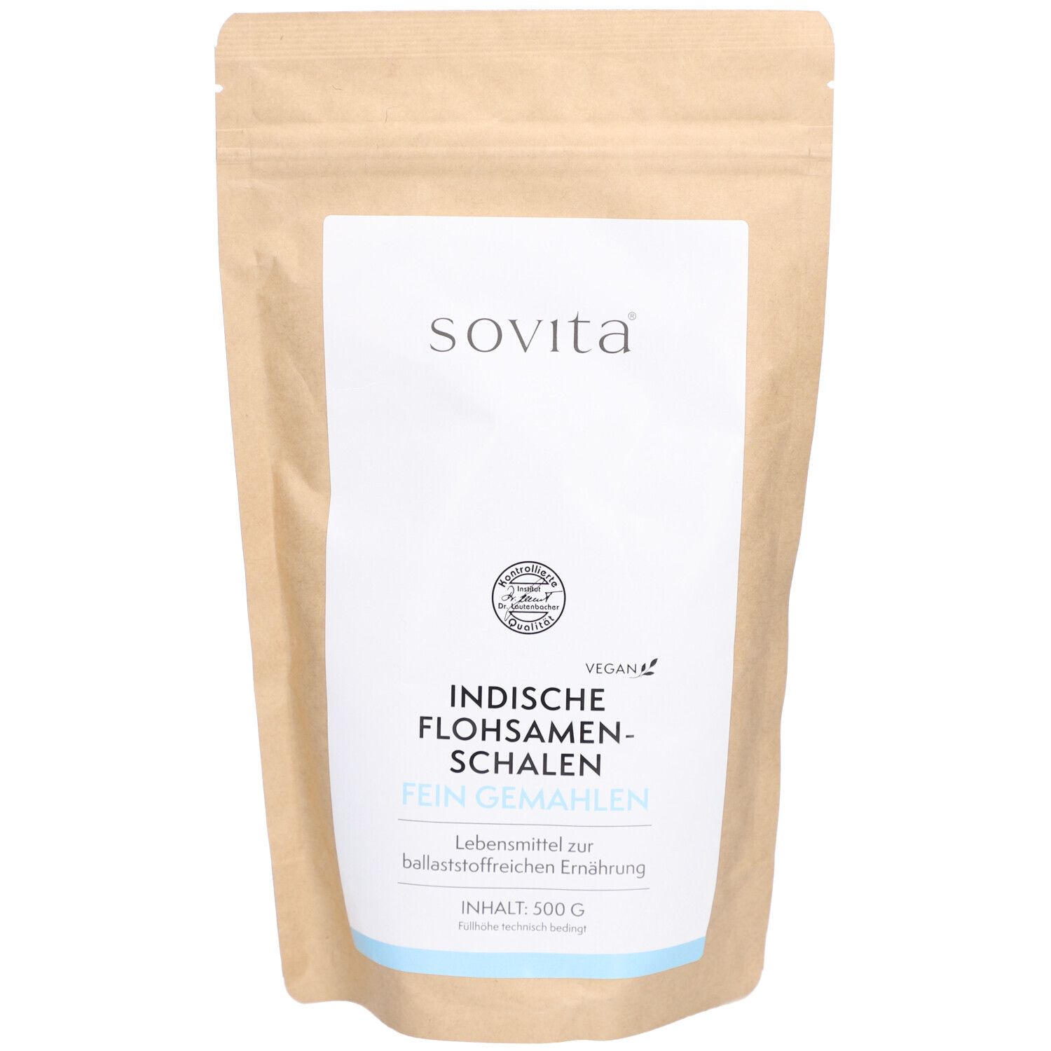Sovita Indische Flohsamenschalen Plv.z.H.e.L.z.E. 500 g Pulver zur Herstellung einer Lösung zum Einnehmen
