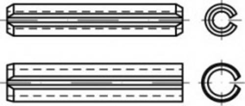 TOOLCRAFT TO-5434179 Spannstifte Federstahl 100St.