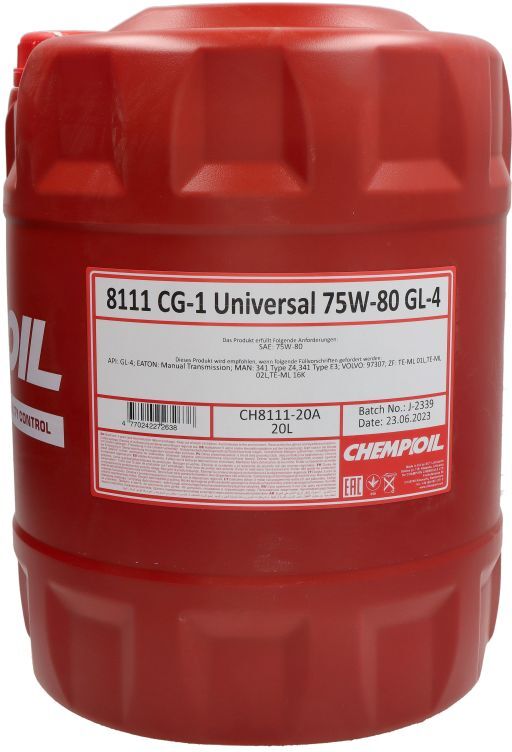 Getriebeöl CHEMPIOIL MTF 4 75W80 GL 4 20L