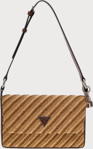 Bolso Guess Simona Flap Mujer Marrón