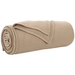 vidaXL Wohndecke Kamel 200 x 150 cm 0.45 kg Fleece