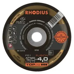 Rhodius, Schleifmittel, 207830 FS1 FUSION Schruppscheibe Edelstahl, Stahl 10 St. (60)