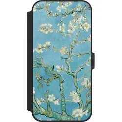 Nivocase Klapphülle für Apple iPhone 14 Plus Handyhülle aus Kunst Leder NIVOflip schwarz Kunst Malerei (Apple iPhone 14 Plus), Smartphone Hülle, Schwarz