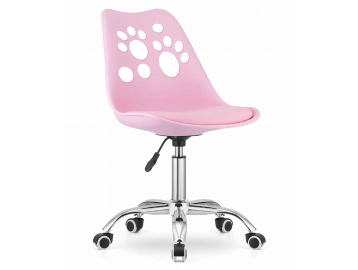 Fauteuil Pivotant Imprimé - Rose