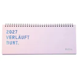 folia Tischkalender »Rainbow« 2027 mehrfarbig