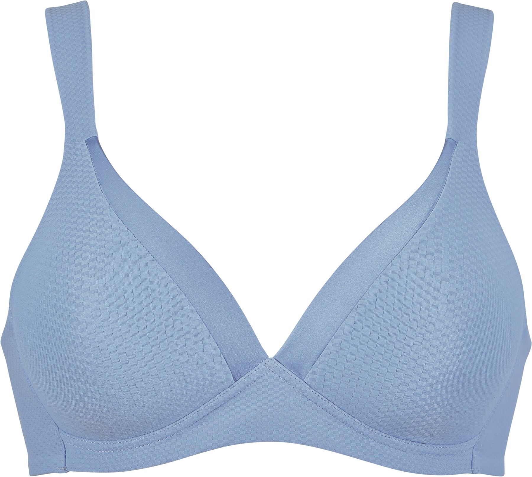 Bügelloser BH NATURANA, Damen, Gr. 95, Cup A, blau (forever blau), Obermaterial: 80% Polyamid, 20% Elasthan, BHs Bügelloser BH forever blau 95, Cup A