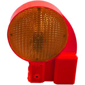 UvV Warnleuchte UVWARN-31, orange, mit 180° LED, mit Batterie, aufsteckbar, Absperrwarnleuchte