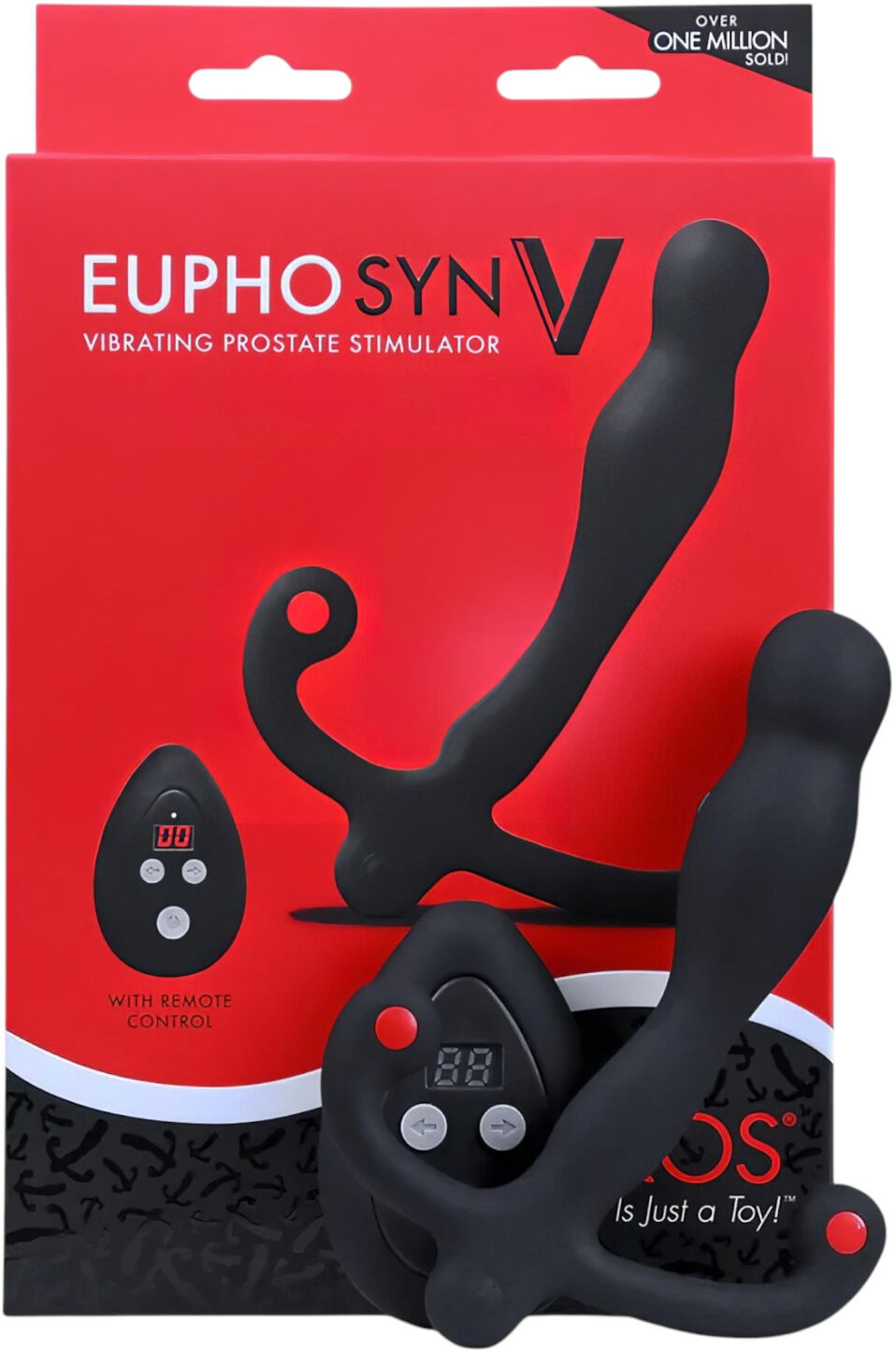 Aneros Eupho Syn V - prostate vibrator with remote control (black)
