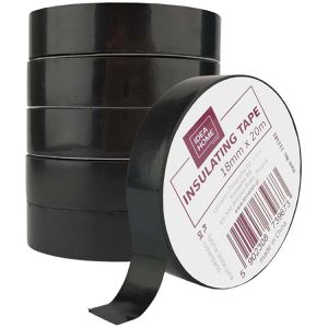 Idea-Home Isolierband 111182 , Set, schwarz, 18mm x 20m, 6 Stück