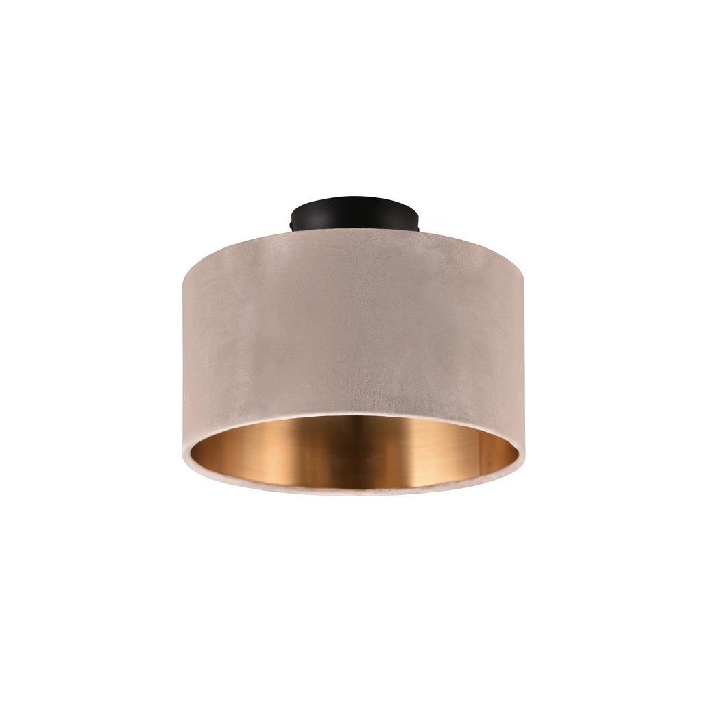 Trio Leuchten Deckenleuchte Julieta, Beige, Gold, Textil, Metall, 30x22x30 cm, Lampen & Leuchten, Innenbeleuchtung, Leuchten nach Räumen, Schlafzimmerlampen