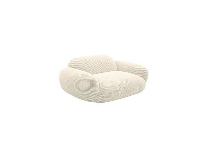 Design Loungesessel „Ponsa“, Cordsamt Cordsamt Beige hell BLOOMINGLOFT Collection