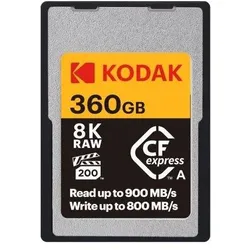 Kodak CFexpress Type A 360GB EKMCFXA360GK (360 GB, CFexpress Typ A), Speicherkarte, Schwarz