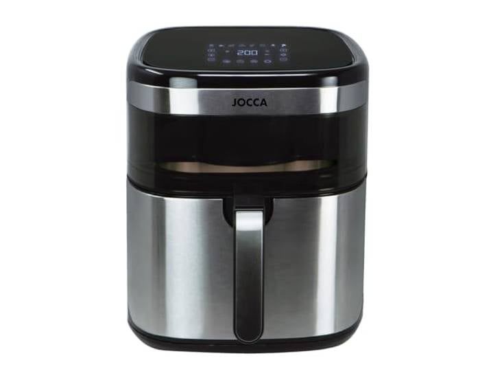 Jocca Heißluftfritteuse 10L, 1700W, LED-Touchscreen, 8 Programme, Sichtfenster, Edelstahl-Design
