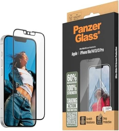 PanzerGlass Apple iPhone 17e / 16e / 14 / 13 / 13 Pro mit Einbaurahmen