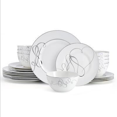 Mikasa Love Story 24-Piece Dinnerware Set. Service for 8 - Gold