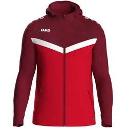 Jako Kapuzenjacke Iconic - rot/weinrot - 36