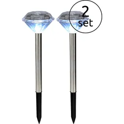 33956-2 Solarleuchte   Edelstahl, 1xLED