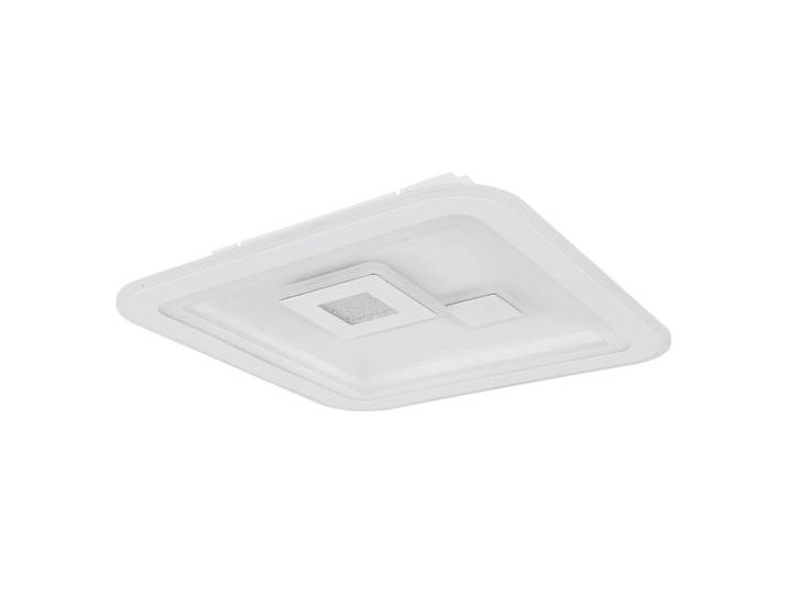 Globo Led-Deckenleuchte, Klar, Opal, Weiss, Metall, Kunststoff, quadratisch, 46.6x7.4x46.6 cm, CE, Farbtemperaturwechsler, Lampen & Leuchten, Innenbeleuchtung, Deckenlampe, Deckenlampen