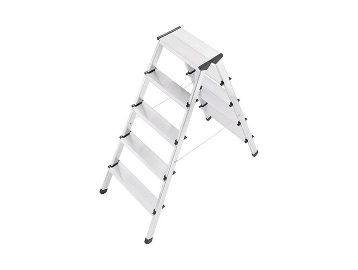 Hailo Doppelstufenleiter 2 × 5 Stufen