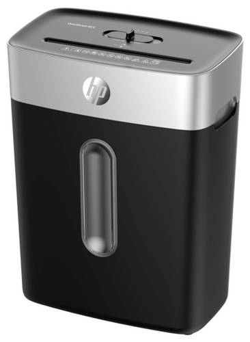 HP OneShred 8CC Aktenvernichter 8 Blatt Partikelschnitt P-4 15l Vernichtet auch Büroklammern, Heftklammern, Kreditkarte