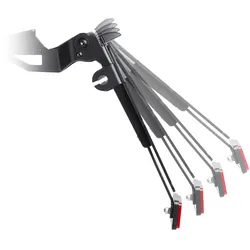 PROTECH V-SHAPE Kennzeichenhalter Alu & Stahl Schwarz für HONDA CB125R