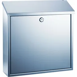 ALCO Briefkasten Edelstahl rostfrei 360x100x360mm silber Packung mit 5 Stück