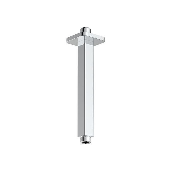 AqvaZone AqvaShower Deckenanbindung 035515550 200 mm, 1/2 Zoll Außengewinde x 1/2 Zoll Außengewinde, eckig, chrom