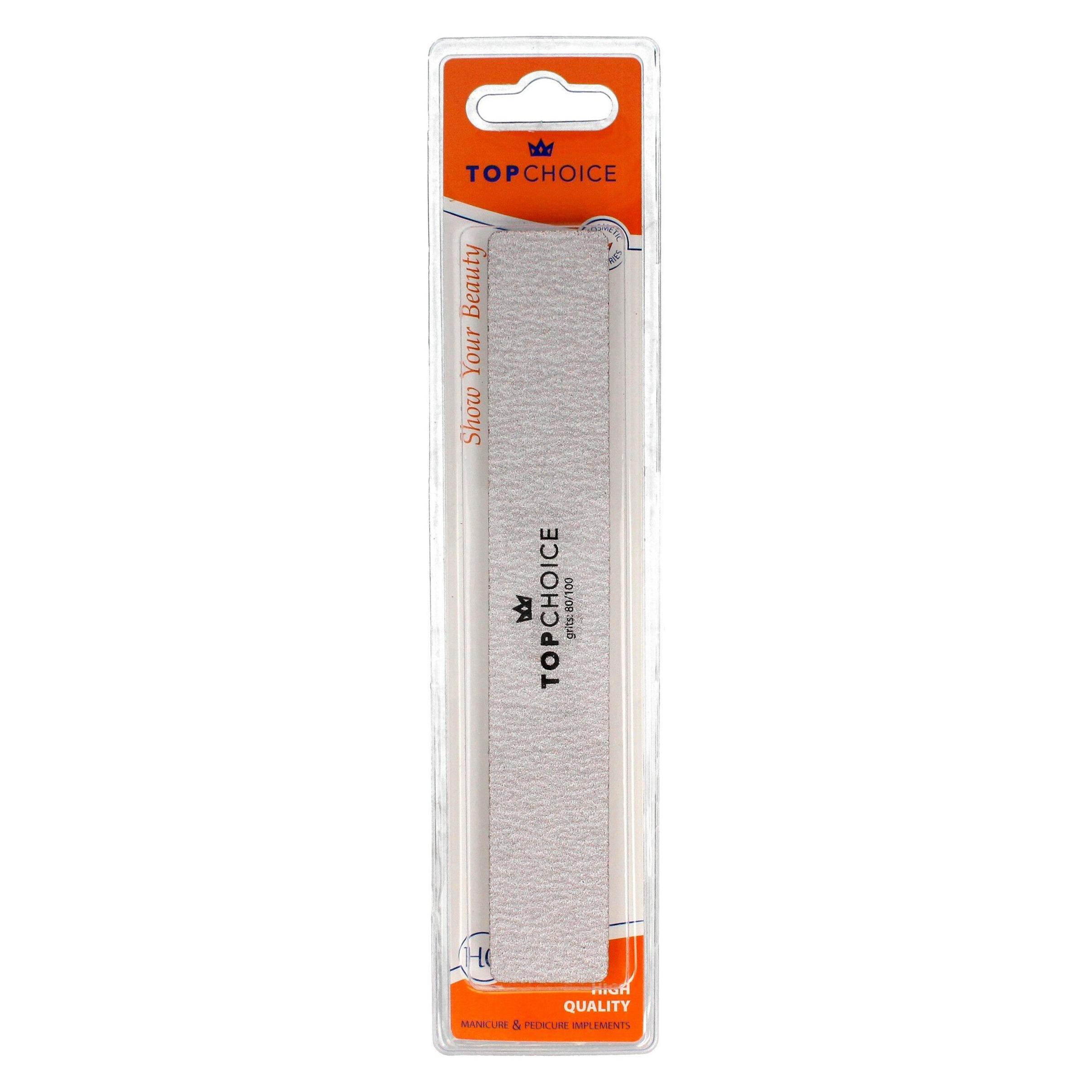 TOP Choice 2-Funktions-Nagelfeile 80/100 rechteckig 18cm 1St. (24706430)