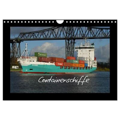 Containerschiffe (Wandkalender 2027 DIN A4 quer), CALVENDO Monatskalender