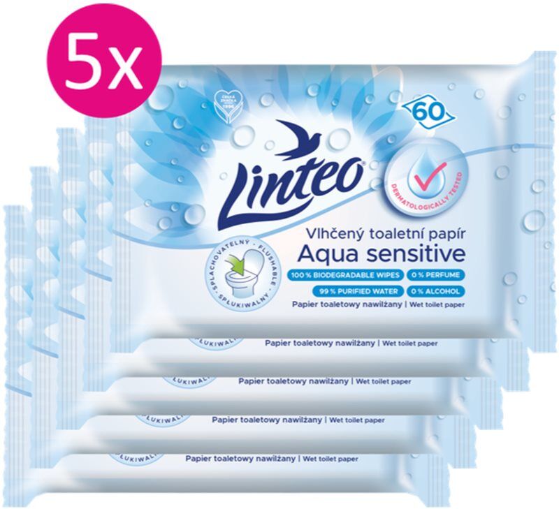 Linteo Aqua Sensitive papier toilette humide