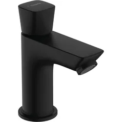 hansgrohe Logis Standventil, für Kaltwasser, ComfortZone80, ohne Ablaufgarnitur, Ausladung 84mm, 71120670, Farbe: Mattschwarz