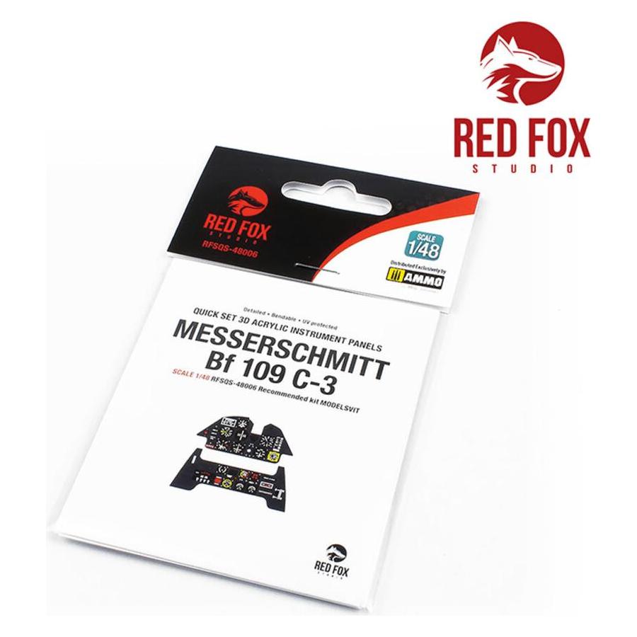 Red Fox 1/48 Messerschmitt Bf 109C-3 (for Modelsvit kit) (RFSQS-48006)
