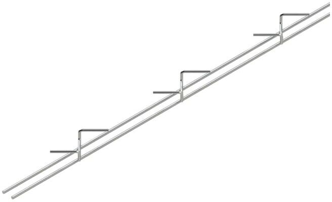 Niedax Porte-câbles I8mm 8x20x2000mm MCH 8.20 E3 (MCH 8.20 E3)