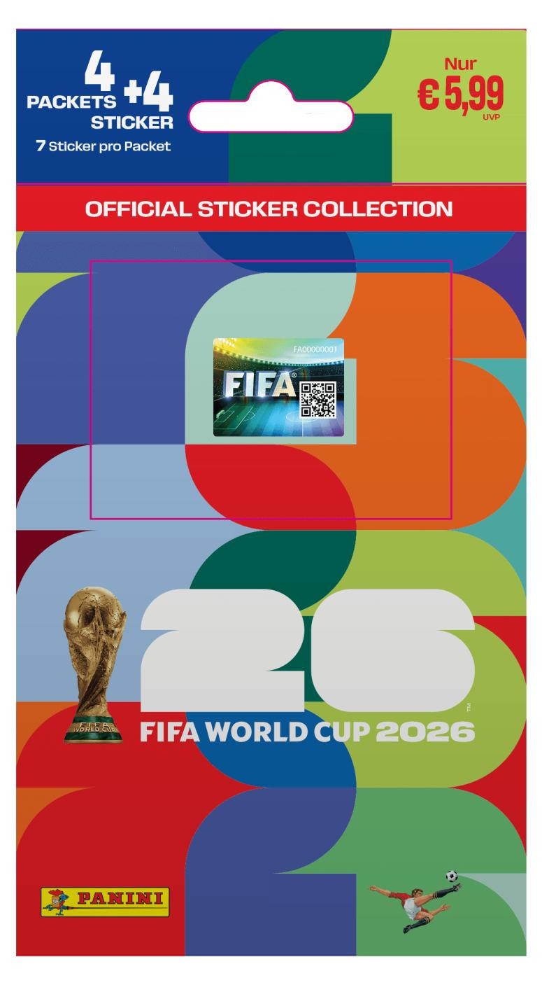 Panini FIFA Wereldbeker 2026 Stickercollectie Mini-verpakking Duitse versie