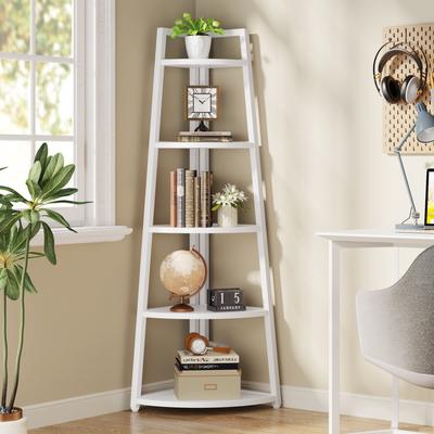 Bluebell 5 Tier Corner Bookshelf and Bookcase