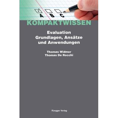 Evaluation, Taschenbuch von Thomas De Rocchi,Thomas Widmer, Rüegger